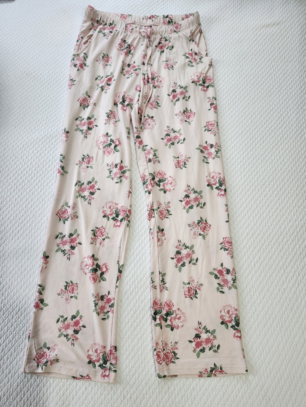 Pink Floral Pajama Pants Women’s Sleepwear Intimates Lounge Pants Size S